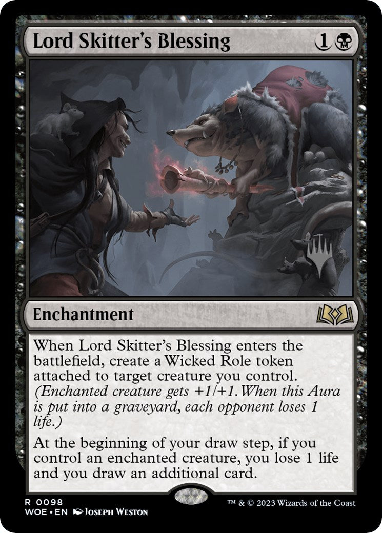 Lord Skitter's Blessing (Promo Pack) [Wilds of Eldraine Promos] | Empire Gaming NC