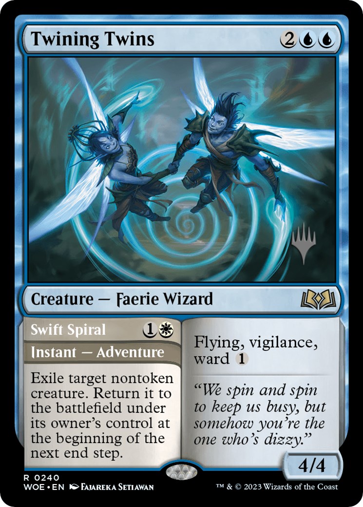 Twining Twins // Swift Spiral (Promo Pack) [Wilds of Eldraine Promos] | Empire Gaming NC