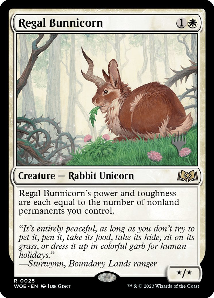 Regal Bunnicorn (Promo Pack) [Wilds of Eldraine Promos] | Empire Gaming NC