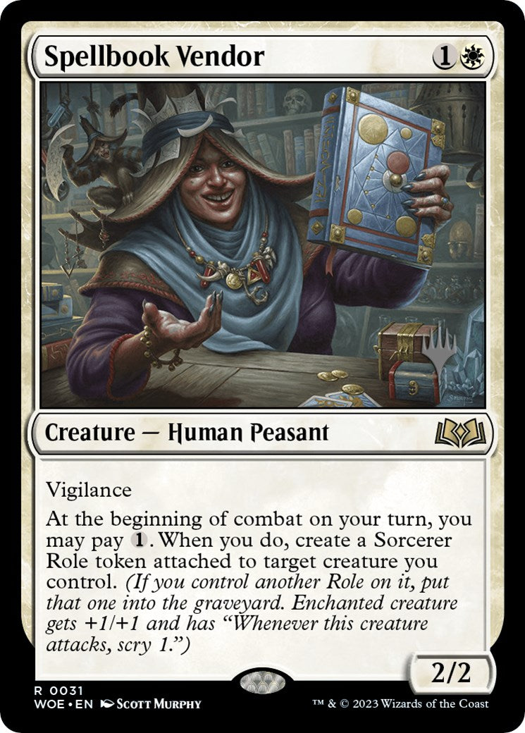 Spellbook Vendor (Promo Pack) [Wilds of Eldraine Promos] | Empire Gaming NC