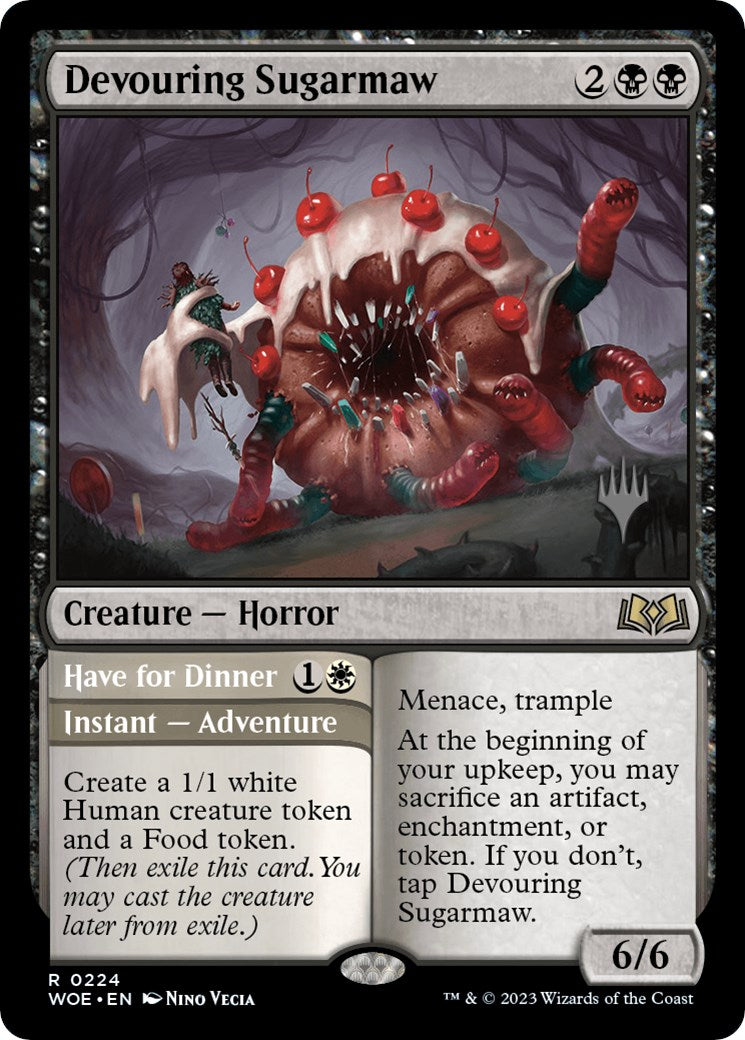 Devouring Sugarmaw // Have for Dinner(Promo Pack) [Wilds of Eldraine Promos] | Empire Gaming NC