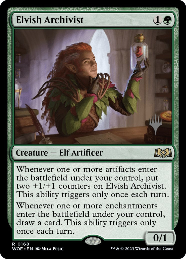 Elvish Archivist (Promo Pack) [Wilds of Eldraine Promos] | Empire Gaming NC