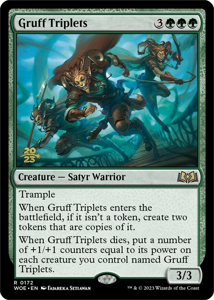 Gruff Triplets [Wilds of Eldraine Prerelease Promos] | Empire Gaming NC