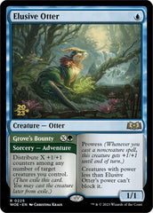 Elusive Otter // Grove's Bounty [Wilds of Eldraine Prerelease Promos] | Empire Gaming NC