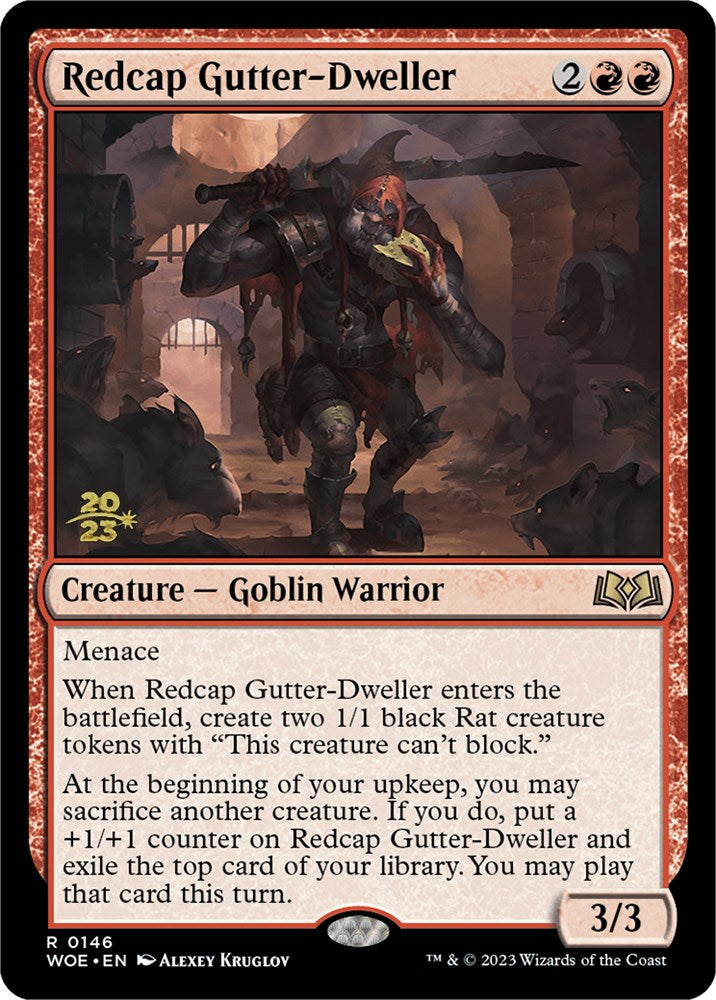 Redcap Gutter-Dweller [Wilds of Eldraine Prerelease Promos] | Empire Gaming NC