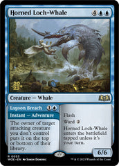 Horned Loch-Whale // Lagoon Breach (Promo Pack) [Wilds of Eldraine Promos] | Empire Gaming NC