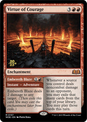 Virtue of Courage //Embereth Blaze (Promo Pack) [Wilds of Eldraine Promos] | Empire Gaming NC