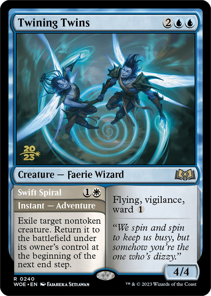 Twining Twins // Swift Spiral (Promo Pack) [Wilds of Eldraine Promos] | Empire Gaming NC