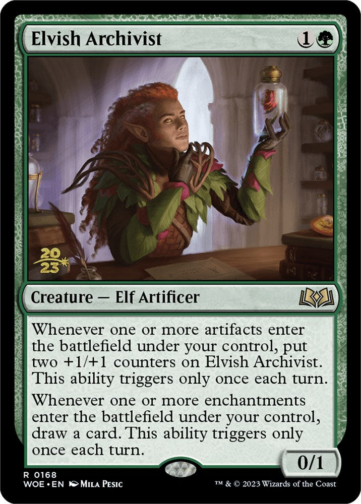 Elvish Archivist [Wilds of Eldraine Prerelease Promos] | Empire Gaming NC