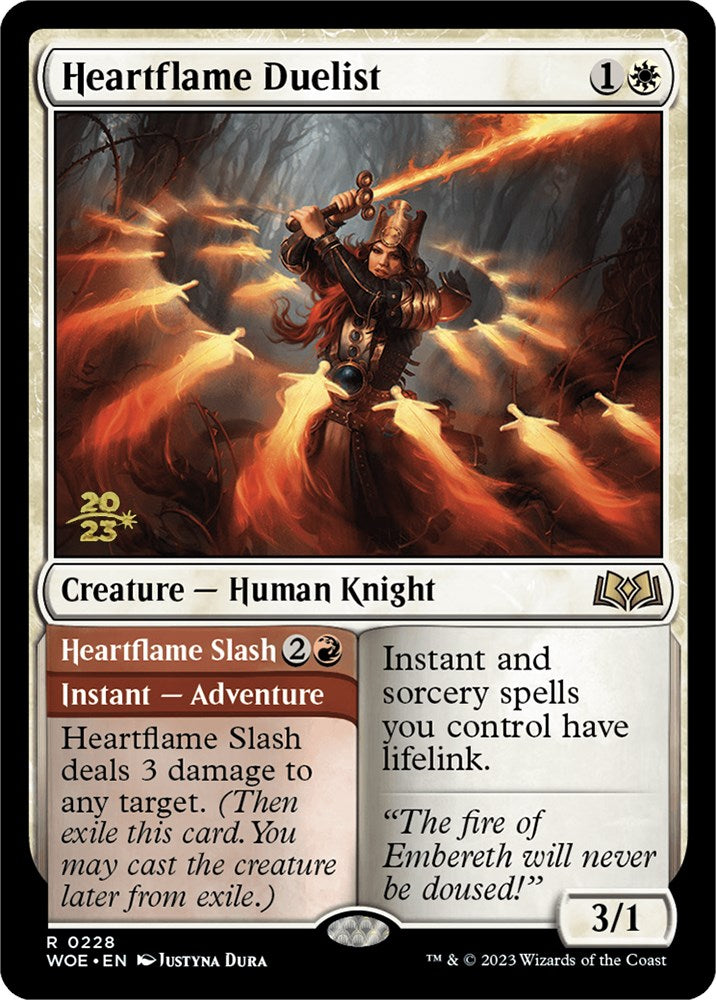 Heartflame Duelist // Heartflame Slash [Wilds of Eldraine Prerelease Promos] | Empire Gaming NC