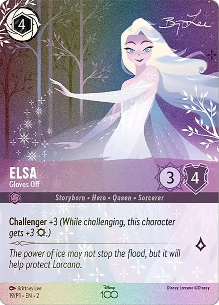 Elsa - Gloves Off (Alternate Art) (19) [Disney100 Promos] | Empire Gaming NC