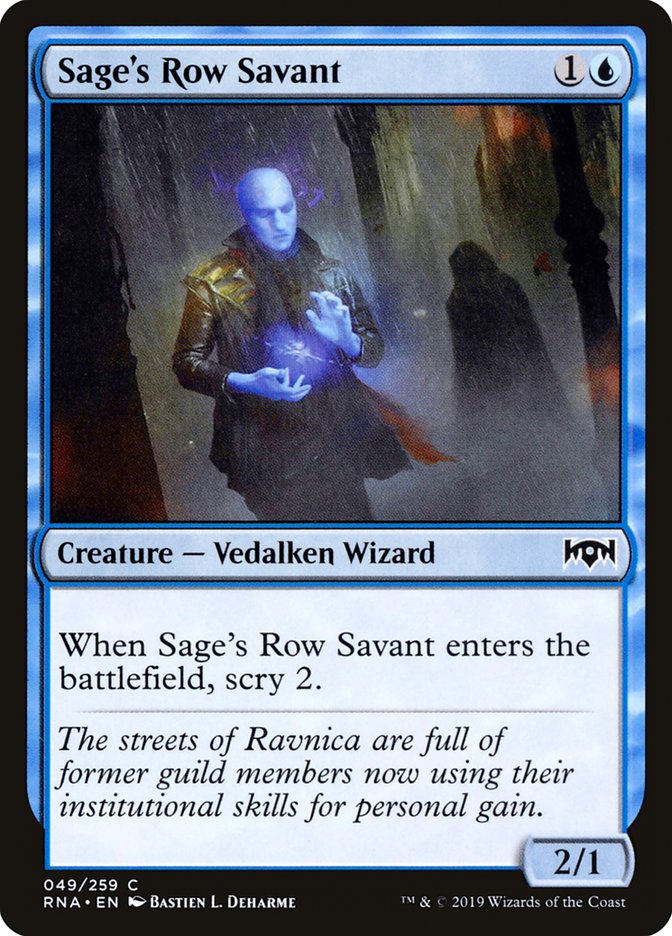 Sage's Row Savant [Ravnica Allegiance] | Empire Gaming NC