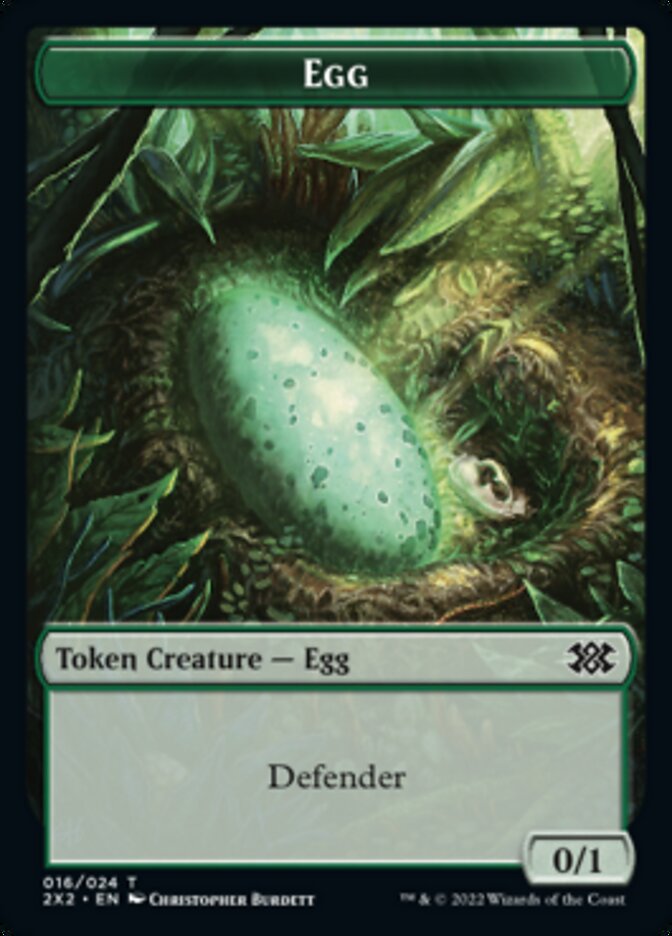 Egg // Eldrazi Scion Double-sided Token [Double Masters 2022 Tokens] | Empire Gaming NC