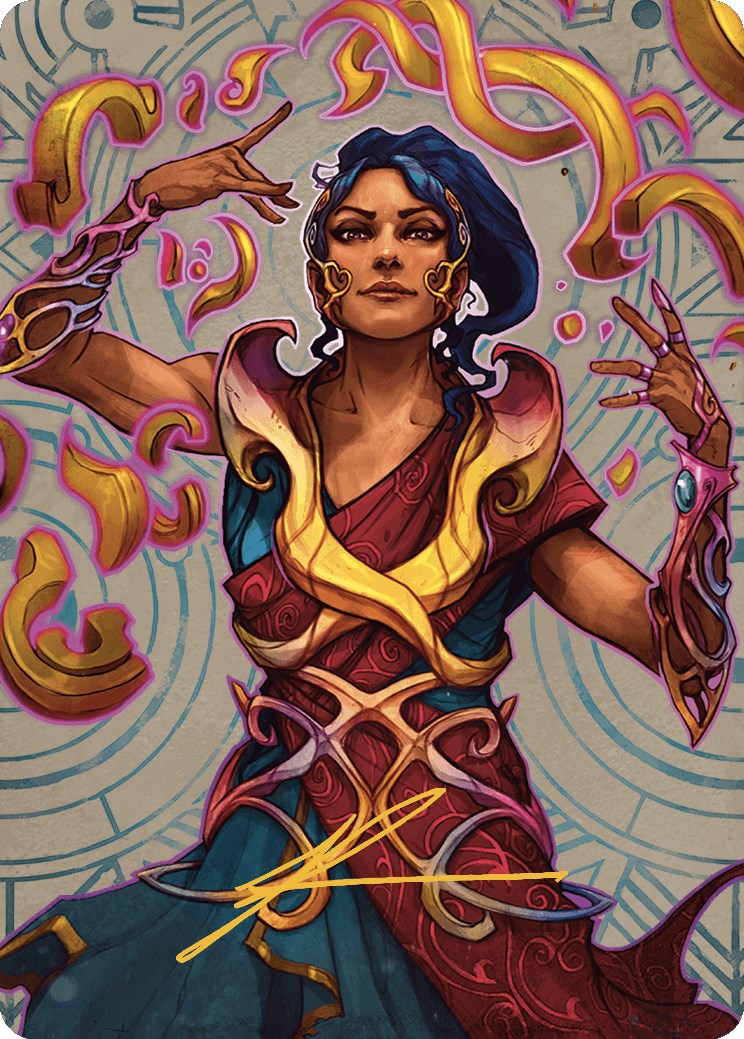 Saheeli, the Sun's Brilliance Art Card (Gold-Stamped Signature) [The Lost Caverns of Ixalan Art Series] | Empire Gaming NC