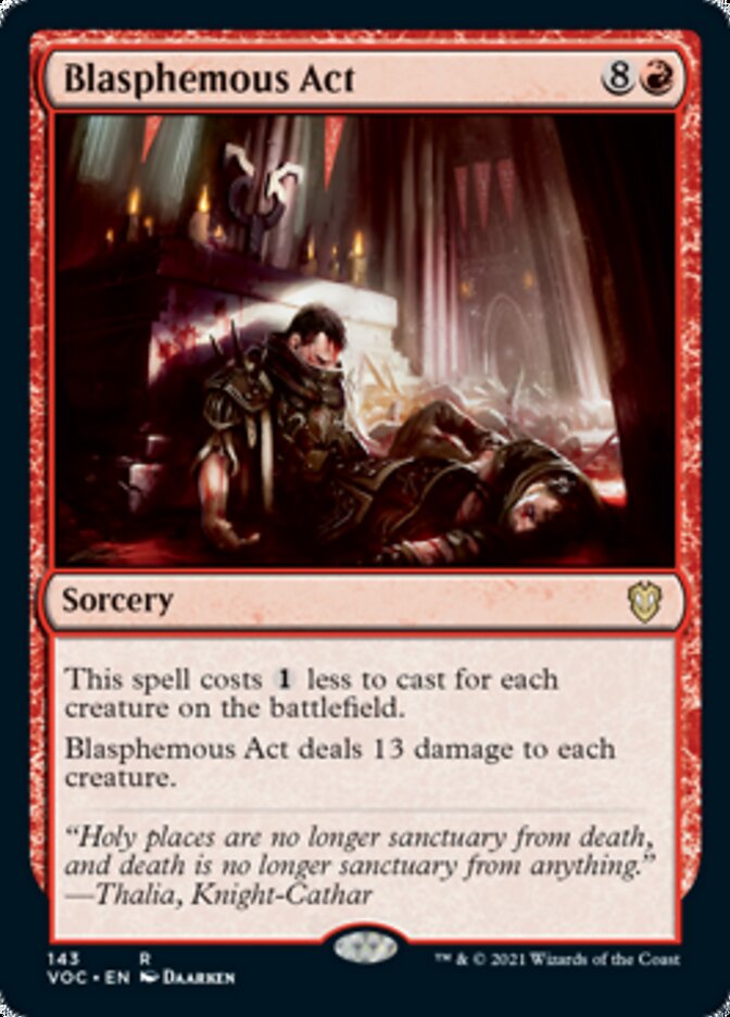 Blasphemous Act [Innistrad: Crimson Vow Commander] | Empire Gaming NC