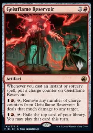 Geistflame Reservoir (Promo Pack) [Innistrad: Midnight Hunt Promos] | Empire Gaming NC