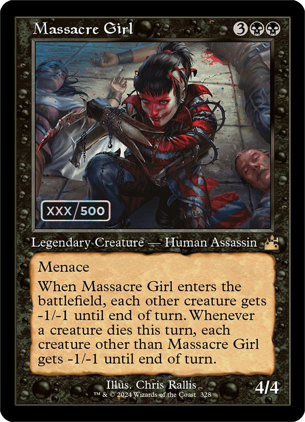 Massacre Girl (Retro) (Serialized) [Ravnica Remastered] | Empire Gaming NC