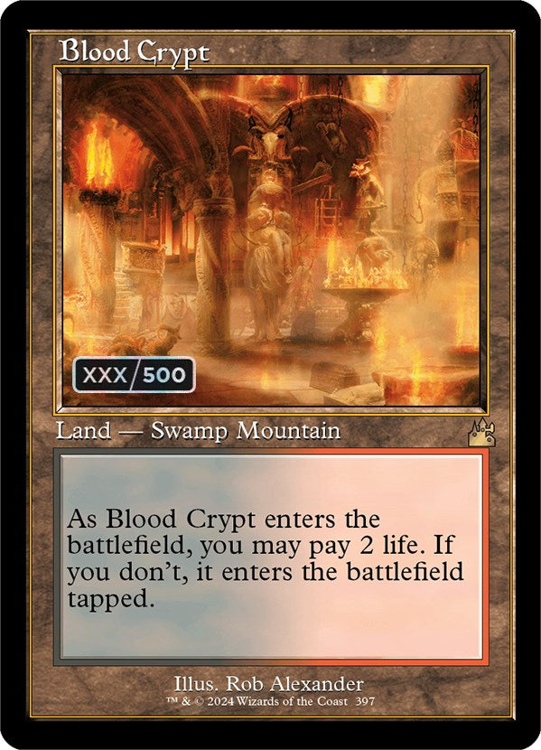 Blood Crypt (Retro) (Serialized) [Ravnica Remastered] | Empire Gaming NC