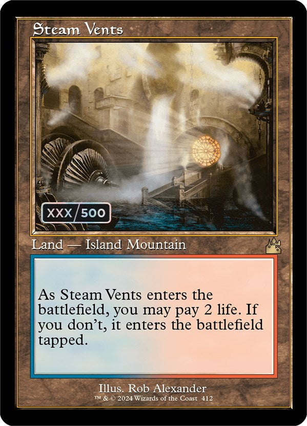 Steam Vents (Retro) (Serialized) [Ravnica Remastered] | Empire Gaming NC