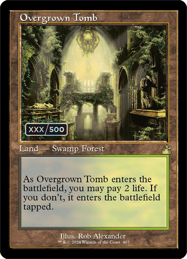 Overgrown Tomb (Retro) (Serialized) [Ravnica Remastered] | Empire Gaming NC