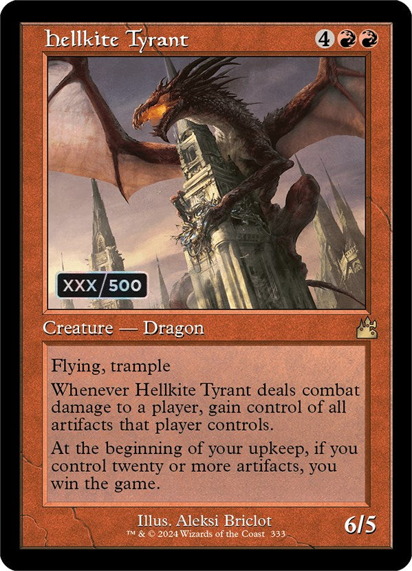 Hellkite Tyrant (Retro) (Serialized) [Ravnica Remastered] | Empire Gaming NC