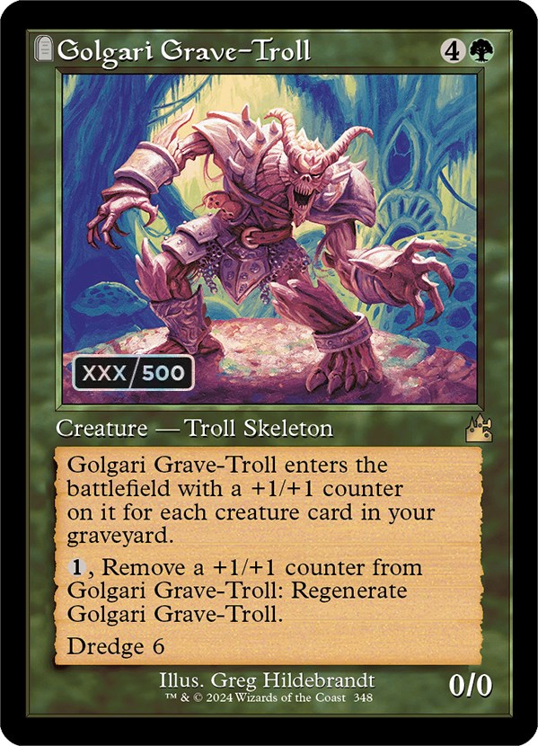 Golgari Grave-Troll (Retro) (Serialized) [Ravnica Remastered] | Empire Gaming NC