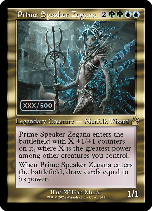 Prime Speaker Zegana (Retro) (Serialized) [Ravnica Remastered] | Empire Gaming NC