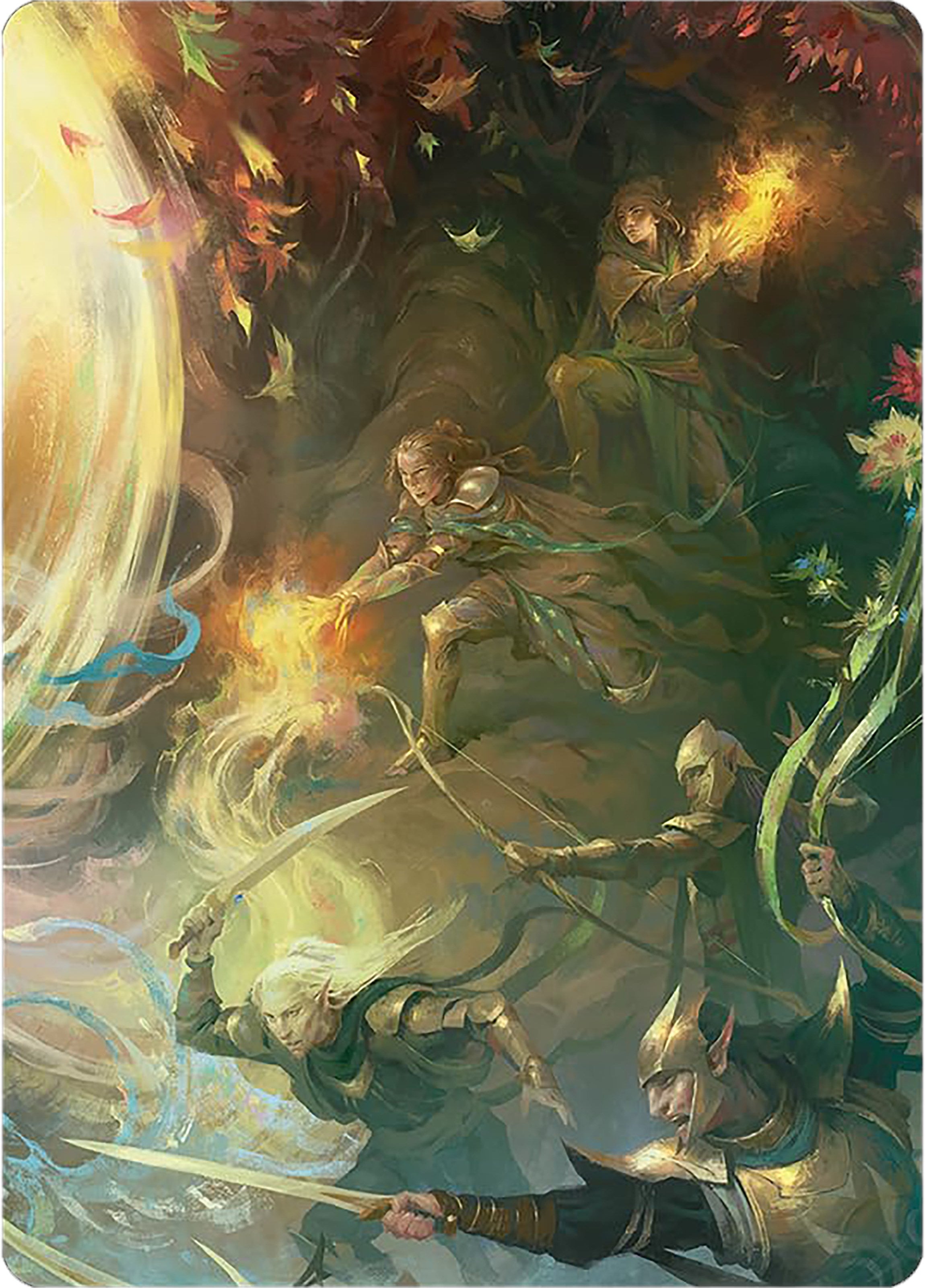 Rally the Galadhrim Art Card [The Lord of the Rings: Tales of Middle-earth Art Series] | Empire Gaming NC