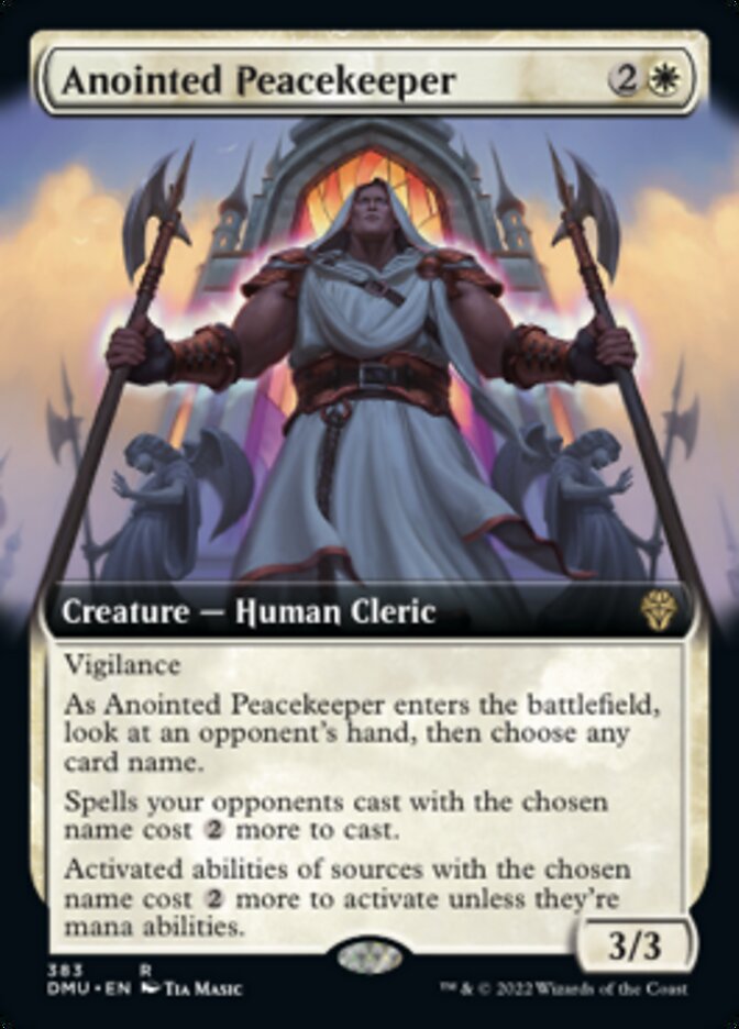 Anointed Peacekeeper (Extended Art) [Dominaria United] | Empire Gaming NC