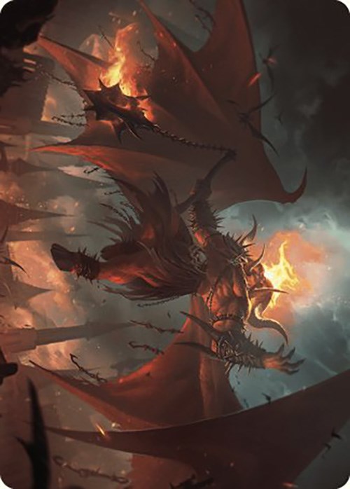 Rakdos, Patron of Chaos Art Card (22/49) [Murders at Karlov Manor Art Series] | Empire Gaming NC