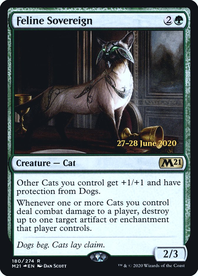 Feline Sovereign  [Core Set 2021 Prerelease Promos] | Empire Gaming NC