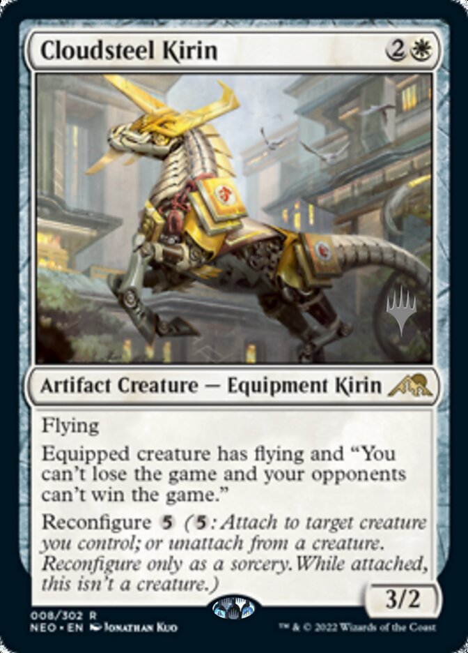 Cloudsteel Kirin (Promo Pack) [Kamigawa: Neon Dynasty Promos] | Empire Gaming NC