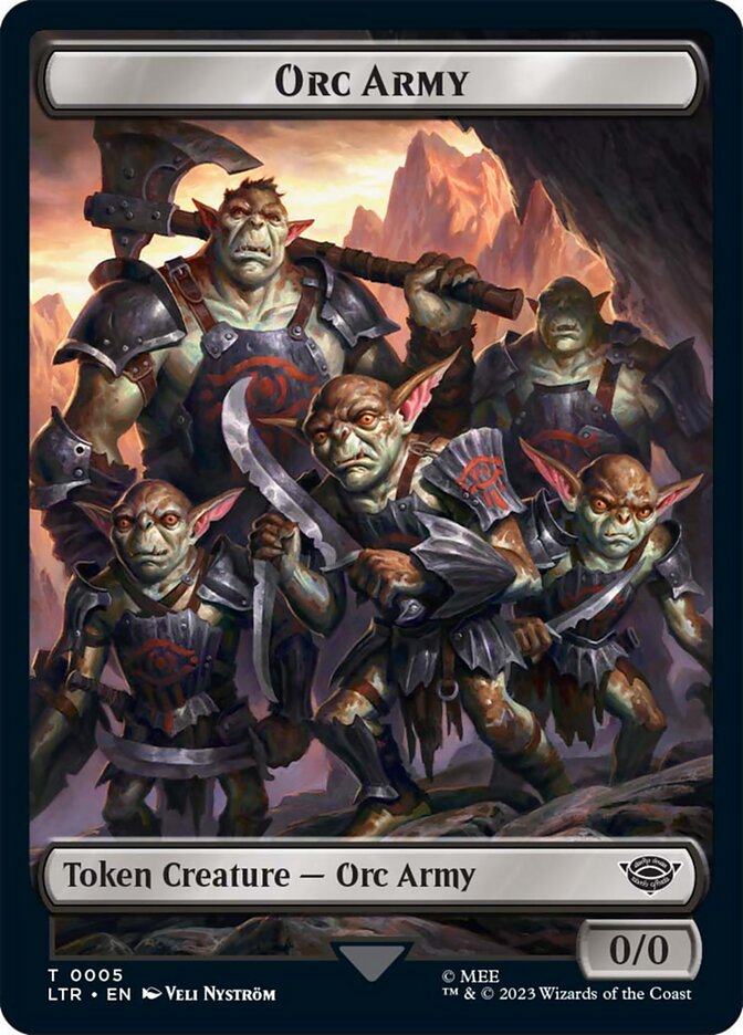 Orc Army Token (05) [The Lord of the Rings: Tales of Middle-Earth Tokens] | Empire Gaming NC