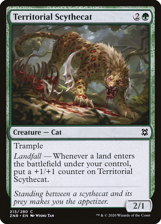 Territorial Scythecat [Zendikar Rising] | Empire Gaming NC