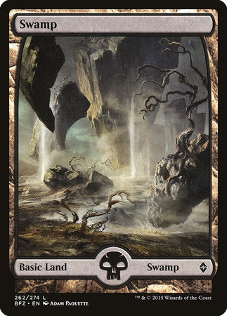 Swamp (262) - Full Art [Battle for Zendikar] | Empire Gaming NC