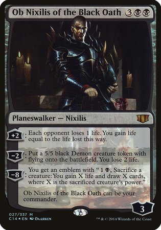 Ob Nixilis of the Black Oath (Commander 2014) [Commander 2014 Oversized] | Empire Gaming NC