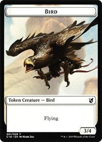 Bird (001) // Sculpture Double-sided Token [Commander 2019 Tokens] | Empire Gaming NC