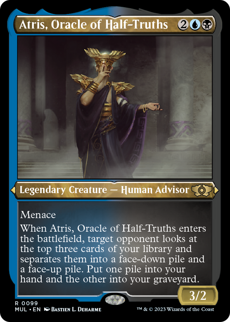 Atris, Oracle of Half-Truths (Foil Etched) [Multiverse Legends] | Empire Gaming NC