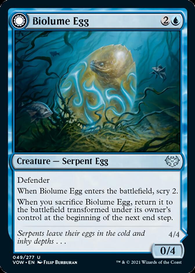 Biolume Egg // Biolume Serpent [Innistrad: Crimson Vow] | Empire Gaming NC