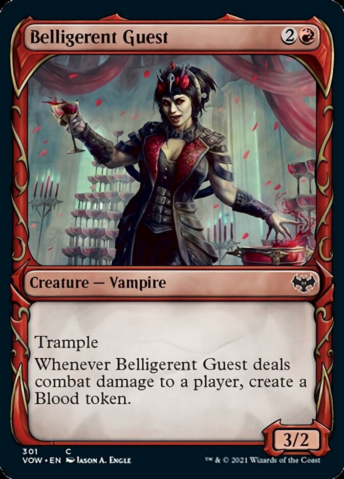 Belligerent Guest (Showcase Fang Frame) [Innistrad: Crimson Vow] | Empire Gaming NC