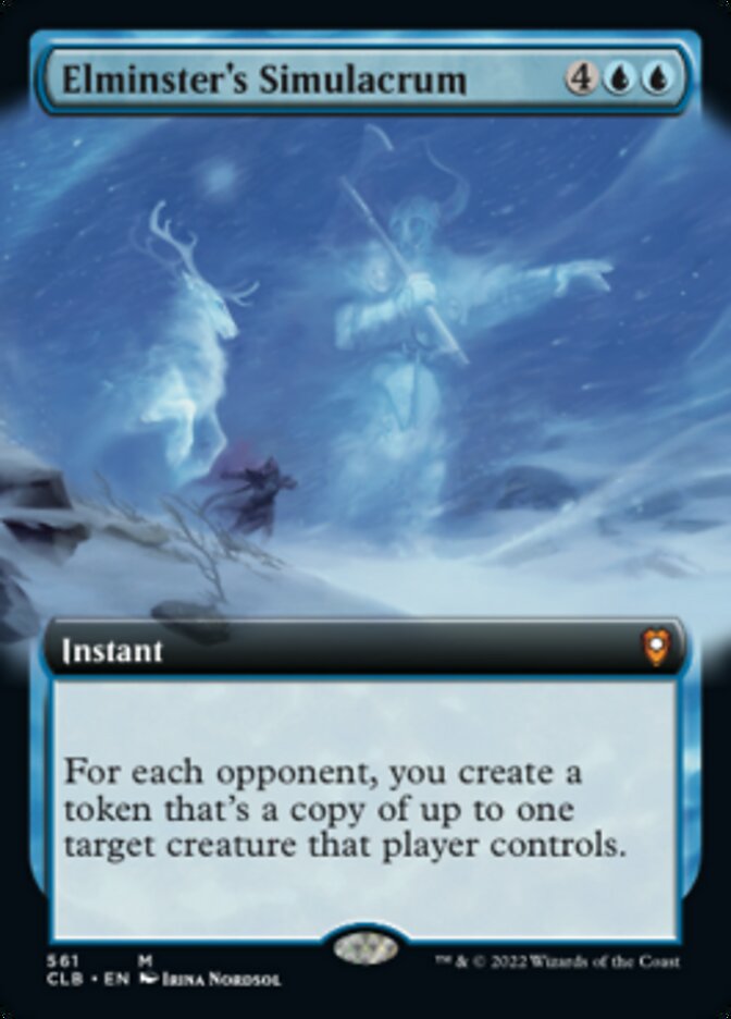 Elminster's Simulacrum (Extended Art) [Commander Legends: Battle for Baldur's Gate] | Empire Gaming NC