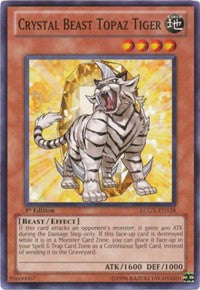 Crystal Beast Topaz Tiger [LCGX-EN158] Common | Empire Gaming NC