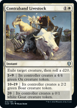 Contraband Livestock [Commander Legends: Battle for Baldur's Gate] | Empire Gaming NC