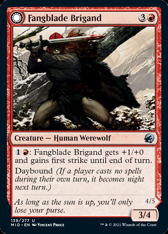 Fangblade Brigand // Fangblade Eviscerator [Innistrad: Midnight Hunt] | Empire Gaming NC