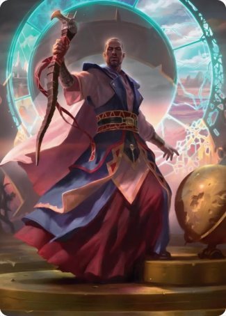 Teferi, Who Slows the Sunset Art Card [Innistrad: Midnight Hunt Art Series] | Empire Gaming NC
