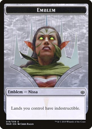 Emblem - Nissa, Who Shakes the World [War of the Spark Tokens] | Empire Gaming NC