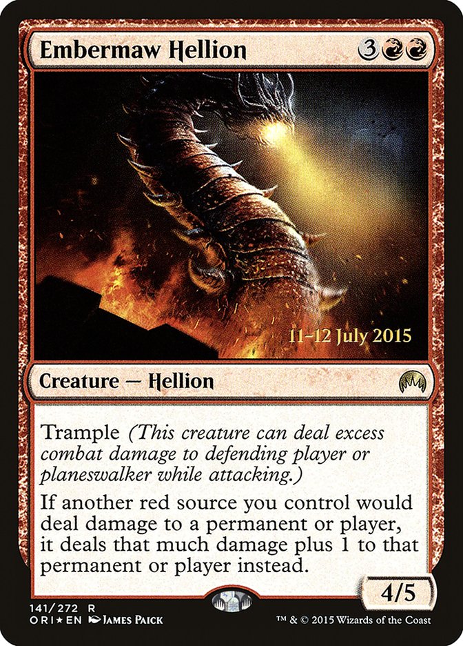 Embermaw Hellion [Magic Origins Prerelease Promos] | Empire Gaming NC