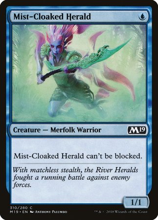 Mist-Cloaked Herald [Core Set 2019] | Empire Gaming NC