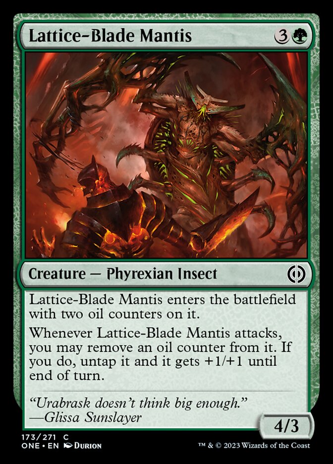 Lattice-Blade Mantis [Phyrexia: All Will Be One] | Empire Gaming NC