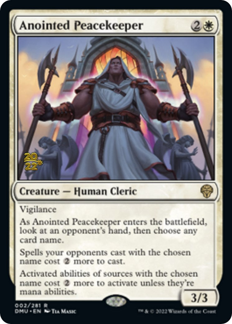 Anointed Peacekeeper [Dominaria United Prerelease Promos] | Empire Gaming NC